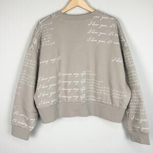 Taylor Swift The Tortured Poets Department Graphic Boxy Cropped Crewneck Medium